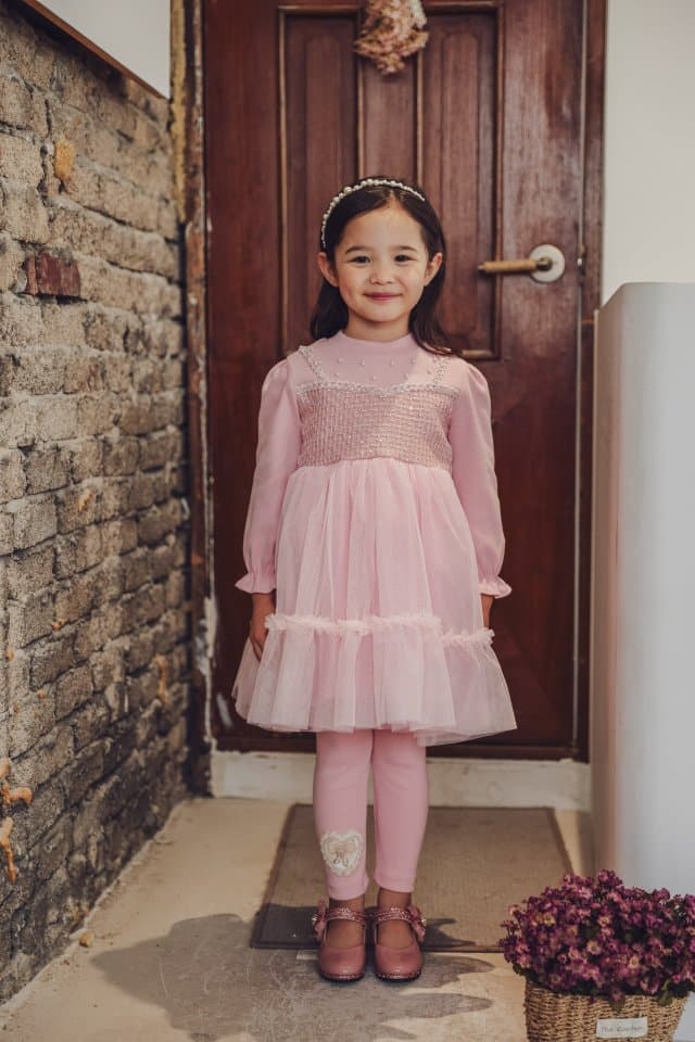 Pudding - Korean Children Fashion - #designkidswear - Pearl One-piece - 5