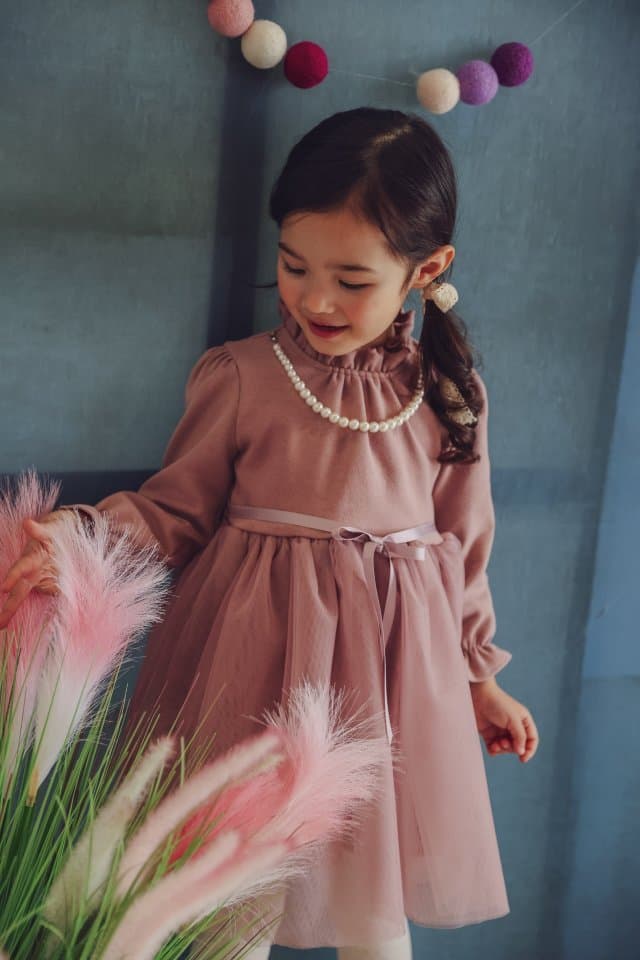 Pudding - Korean Children Fashion - #fashionkids - Necklace One-piece - 2