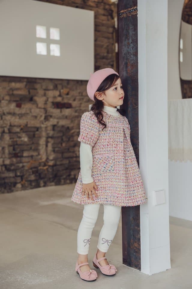 Pudding - Korean Children Fashion - #fashionkids - Cha Short Sleeved One-piece - 9