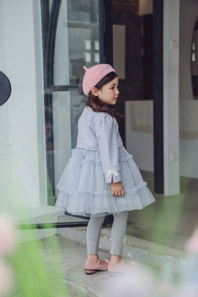 Pudding - Korean Children Fashion - #fashionkids - Ensemble One-piece with Cardigan - 4