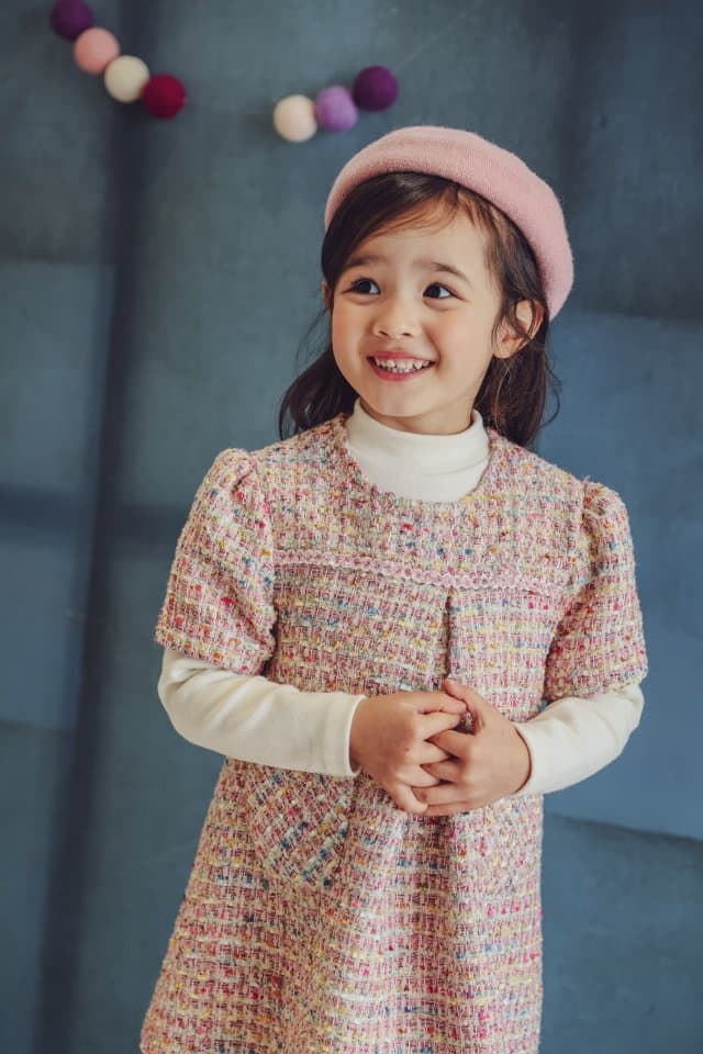 Pudding - Korean Children Fashion - #minifashionista - Cha Short Sleeved One-piece - 2