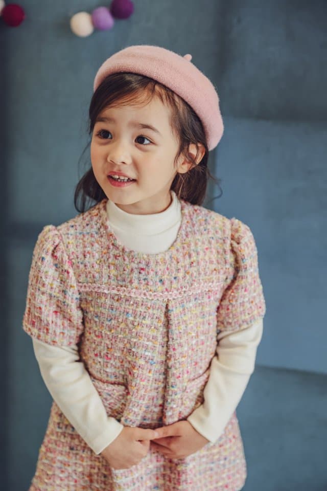 Pudding - Korean Children Fashion - #prettylittlegirls - Cha Short Sleeved One-piece - 3