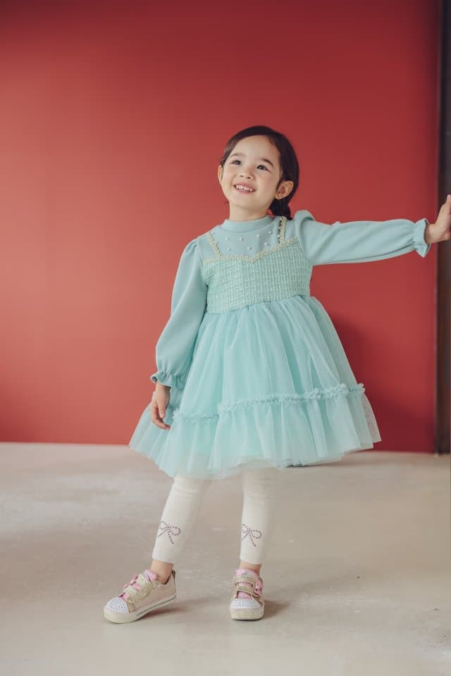 Pudding - Korean Children Fashion - #stylishchildhood - Pearl One-piece - 3