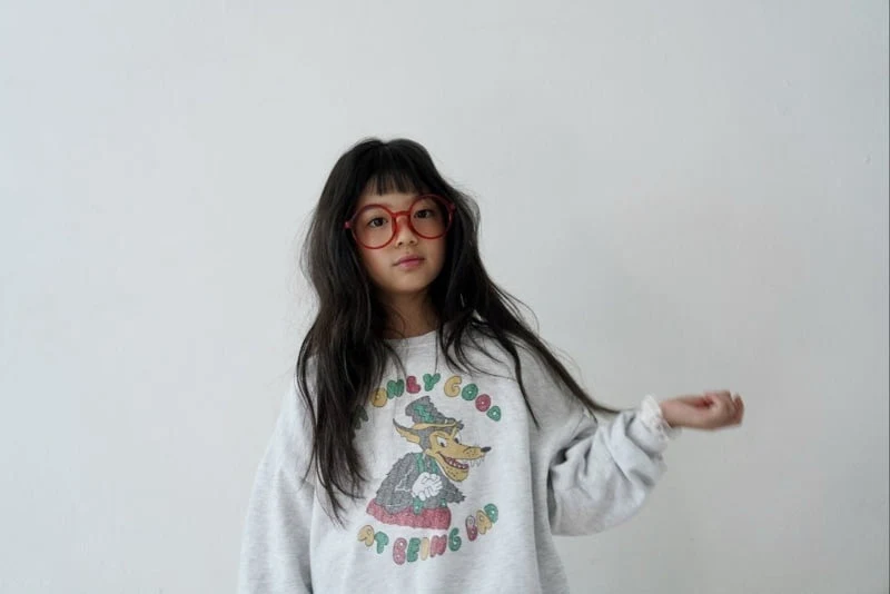 Ramijini - Korean Children Fashion - #magicofchildhood - Wolf Sweatshirt - 5