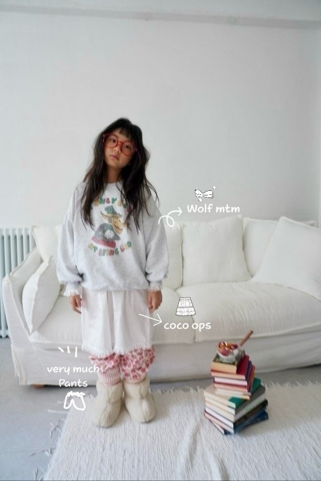 Ramijini - Korean Children Fashion - #prettylittlegirls - Wolf Sweatshirt - 7