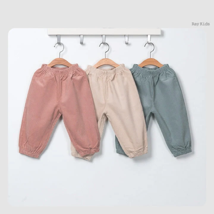 Raykids - Korean Children Fashion - #Kfashion4kids - Corduroy Banding Pants