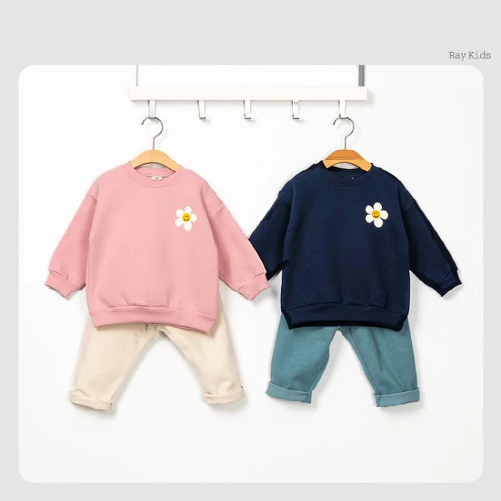 Raykids - Korean Children Fashion - #childofig - Flower Pang Pang Top Bottom Set