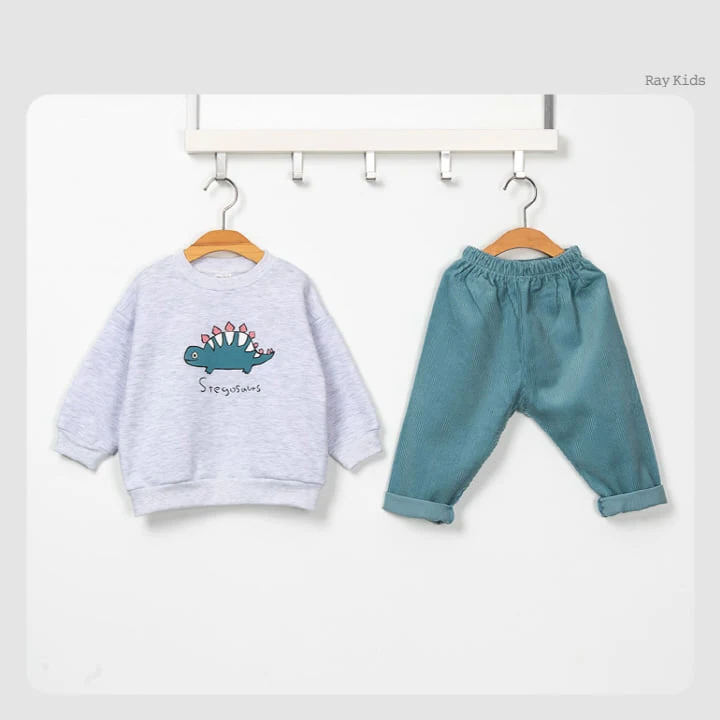 Raykids - Korean Children Fashion - #childofig - Dino Brushed Tee - 7