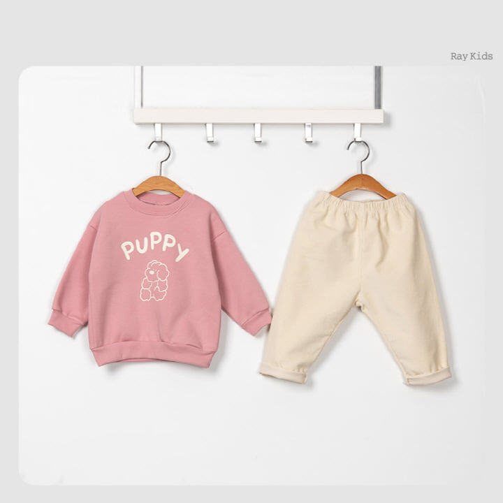 Raykids - Korean Children Fashion - #childofig - Puppy Pang Pang Top Bottom Set - 4