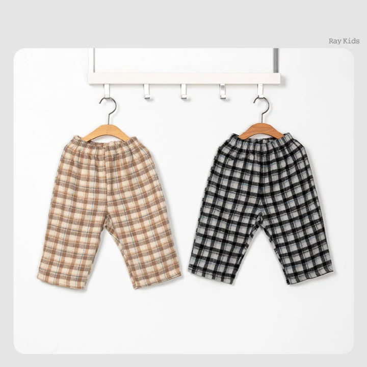 Raykids - Korean Children Fashion - #childrensboutique - Holic Check Pants