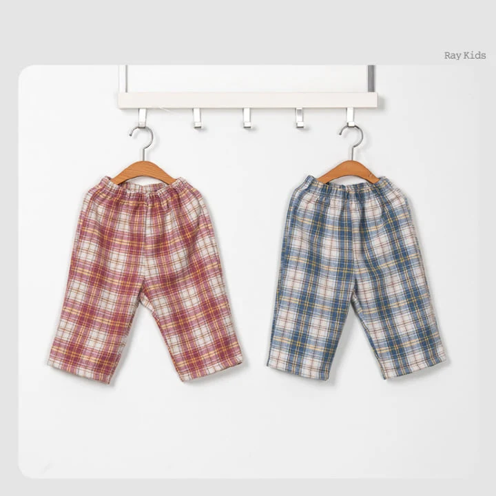 Raykids - Korean Children Fashion - #designkidswear - Marco Check Pants