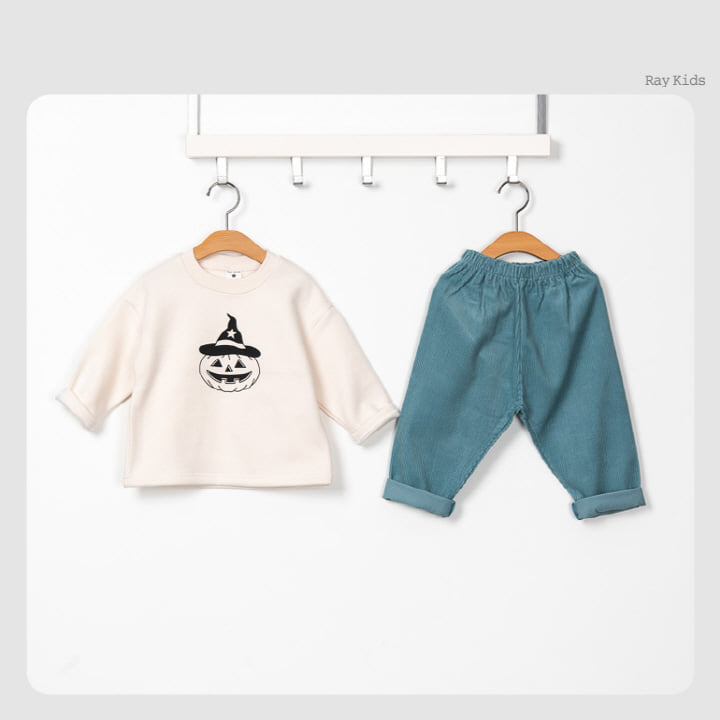 Raykids - Korean Children Fashion - #designkidswear - Pumpkin Top Bottom Set - 2