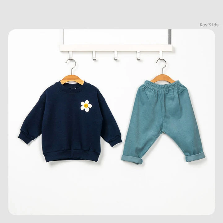 Raykids - Korean Children Fashion - #designkidswear - Flower Pang Pang Top Bottom Set - 4