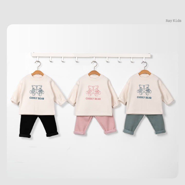 Raykids - Korean Children Fashion - #discoveringself - Twins Simple Top Bottom Set