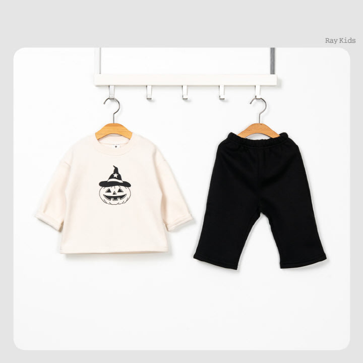 Raykids - Korean Children Fashion - #fashionkids - Pumpkin Wide Top Bottom Set - 3