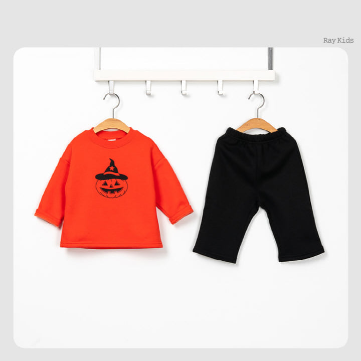 Raykids - Korean Children Fashion - #fashionkids - Pumpkin Wide Top Bottom Set - 4