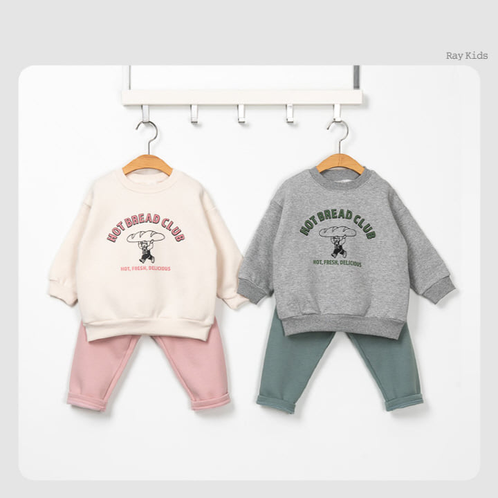 Raykids - Korean Children Fashion - #kidsshorts - Bread Simple Top Bottom Set