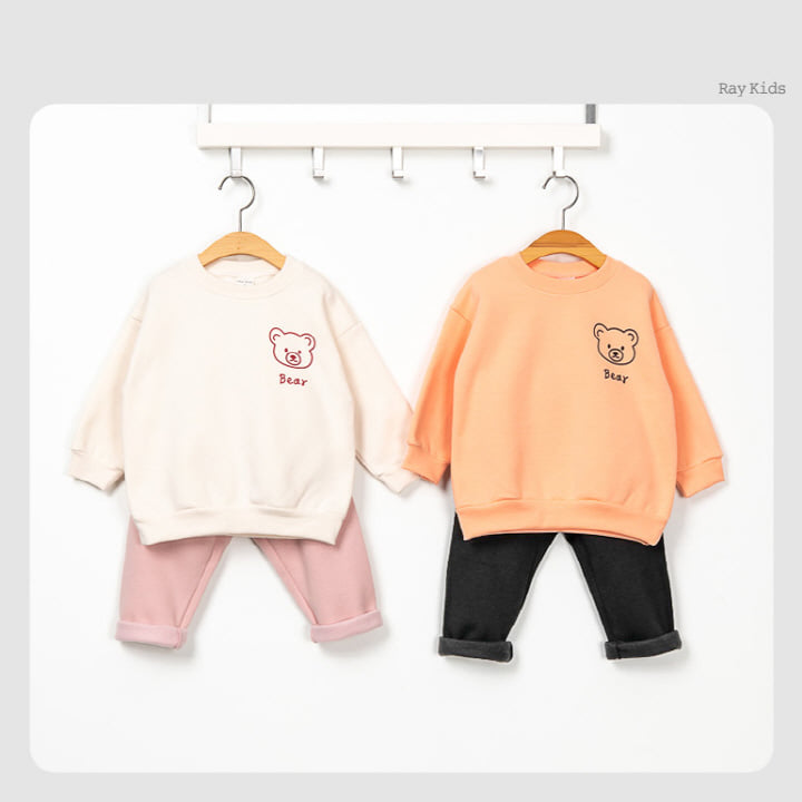 Raykids - Korean Children Fashion - #kidzfashiontrend - Petit Bear Simple Top Bottom Set