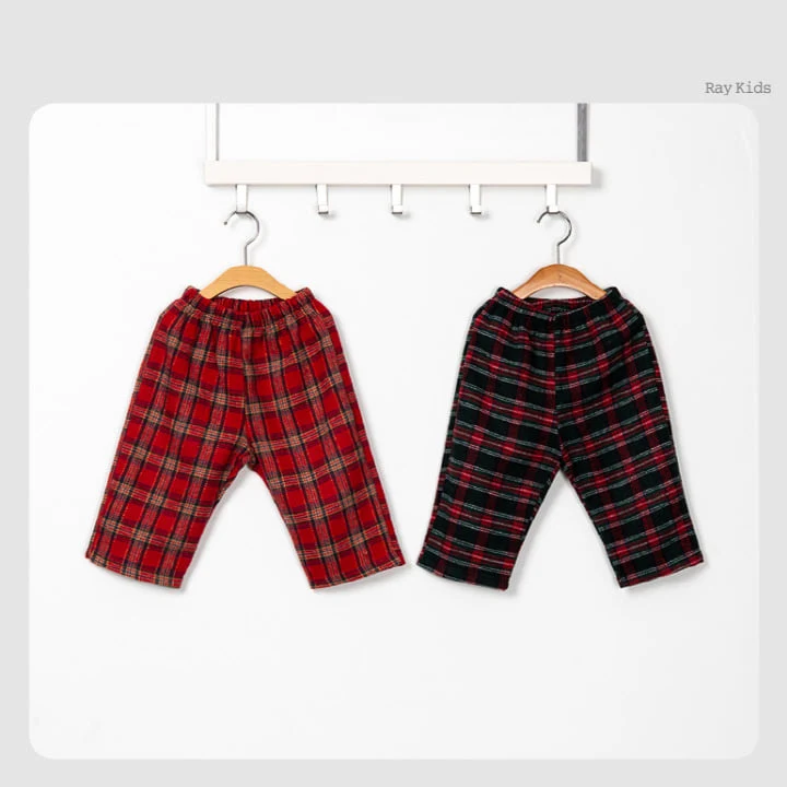 Raykids - Korean Children Fashion - #littlefashionista - Merry Check Pants