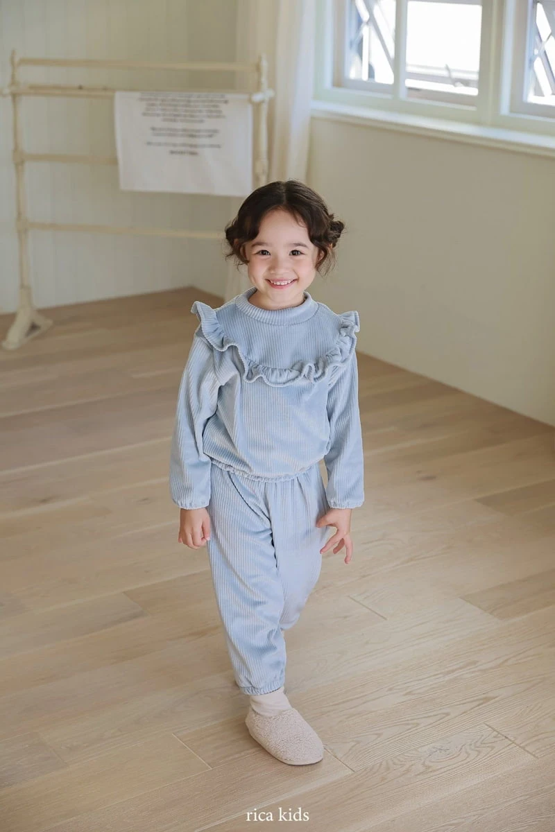 Rica - Korean Children Fashion - #Kfashion4kids - Mink Top Bottom Set - 8