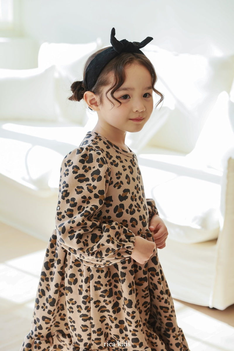 Rica - Korean Children Fashion - #childrensboutique - Leopard One-piece - 11