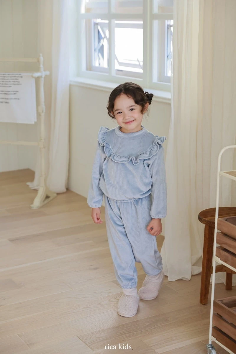 Rica - Korean Children Fashion - #discoveringself - Mink Top Bottom Set - 4