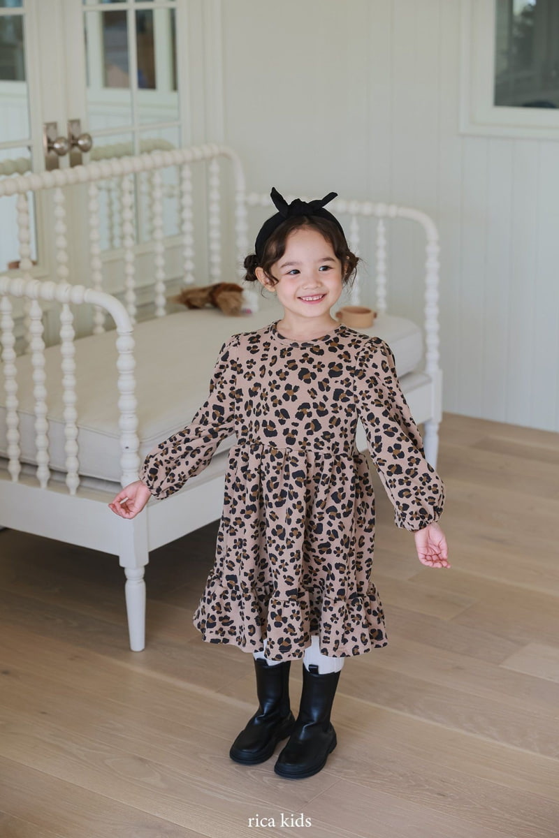 Rica - Korean Children Fashion - #kidzfashiontrend - Leopard One-piece