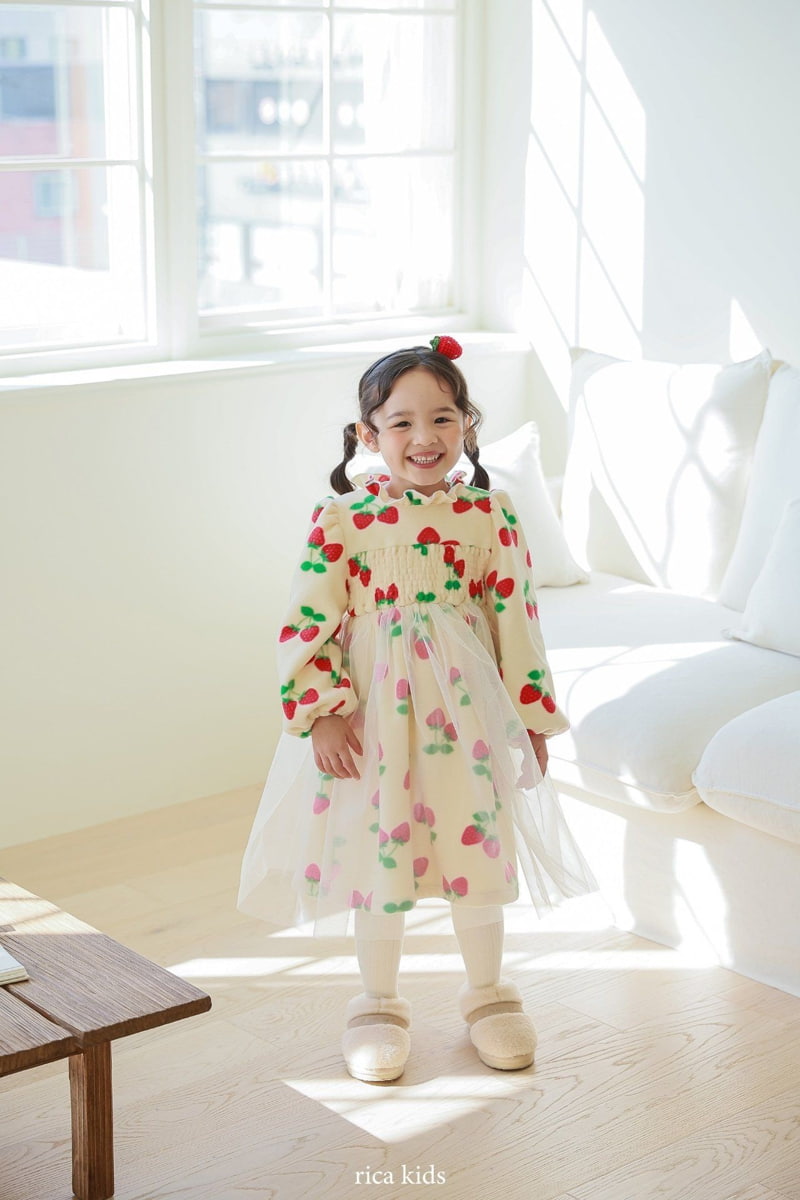 Rica - Korean Children Fashion - #littlefashionista - Strawberry One-piece - 6