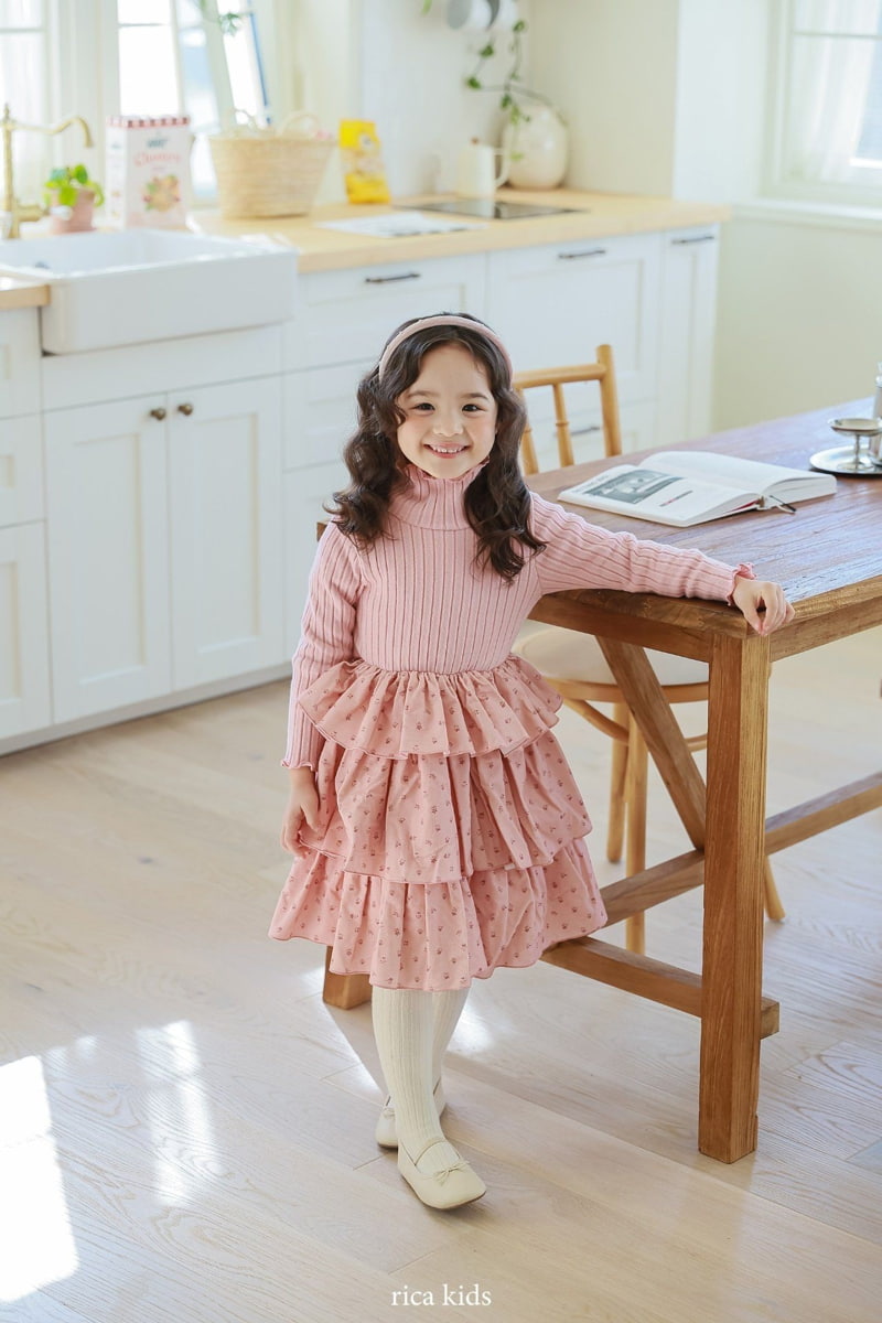 Rica - Korean Children Fashion - #Kfashion4kids - Cancan One-piece - 4