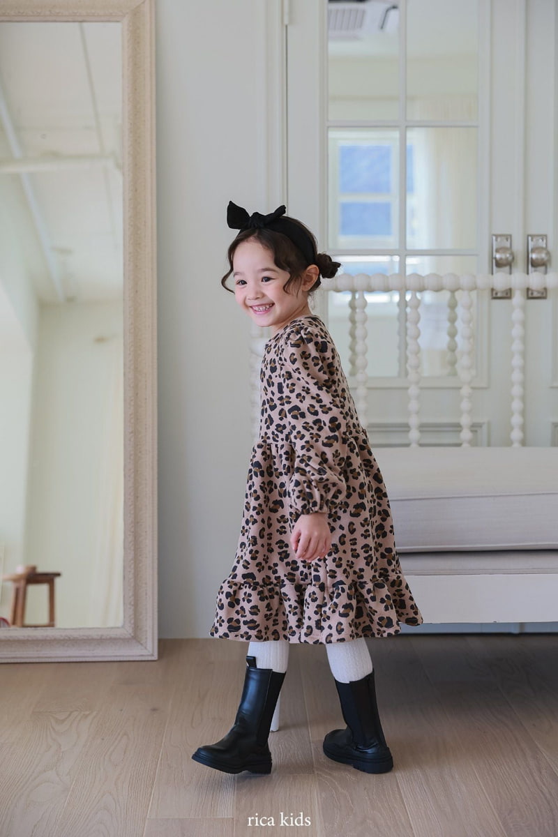 Rica - Korean Children Fashion - #littlefashionista - Leopard One-piece - 4