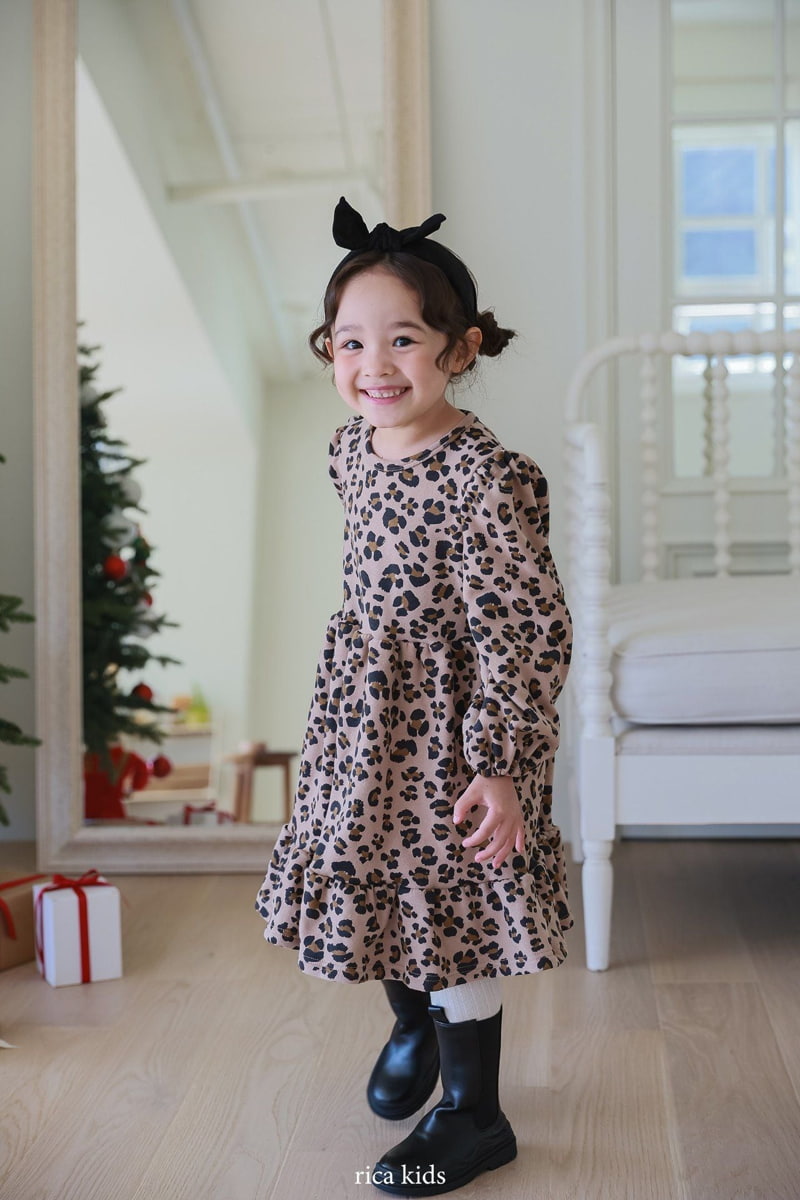 Rica - Korean Children Fashion - #minifashionista - Leopard One-piece - 5