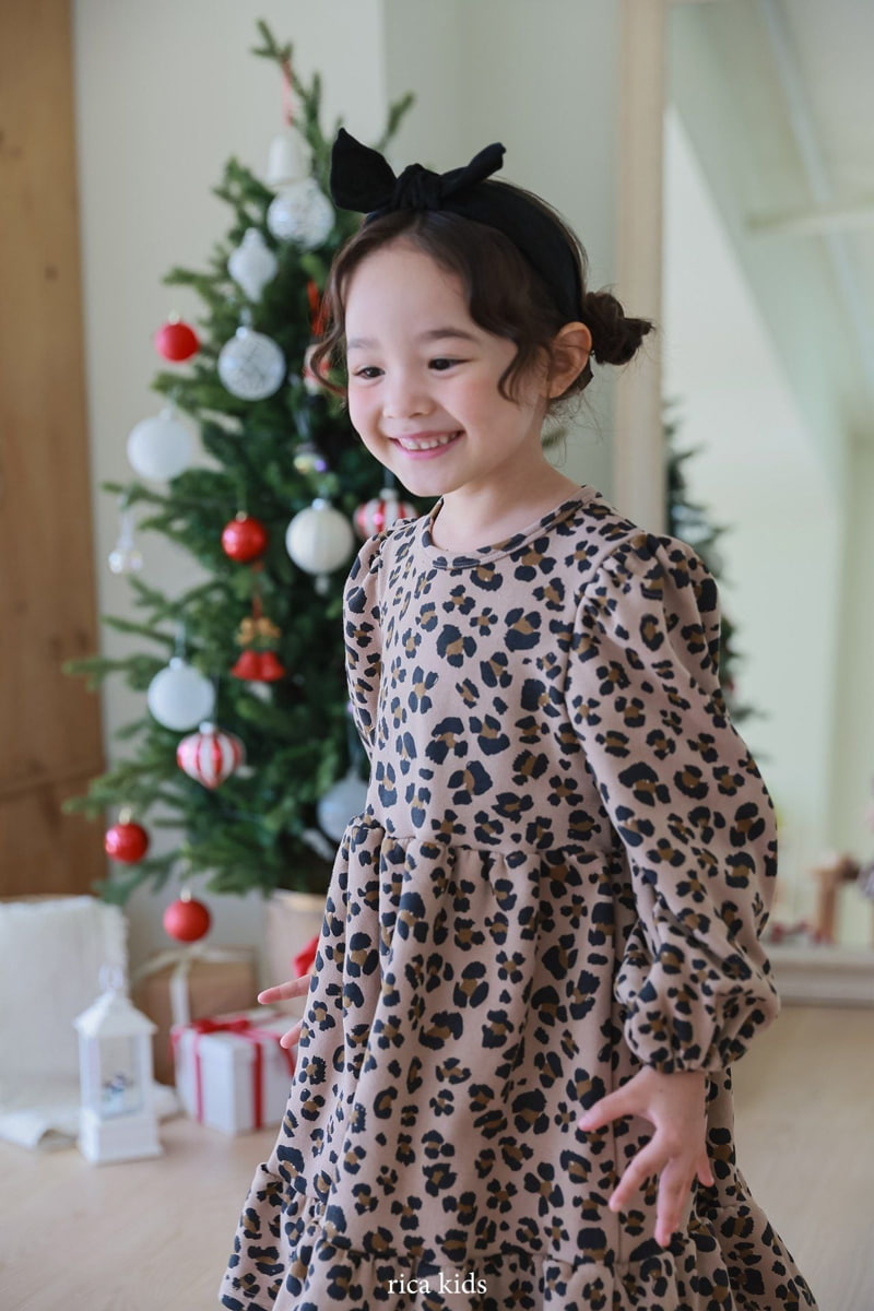 Rica - Korean Children Fashion - #prettylittlegirls - Leopard One-piece - 6