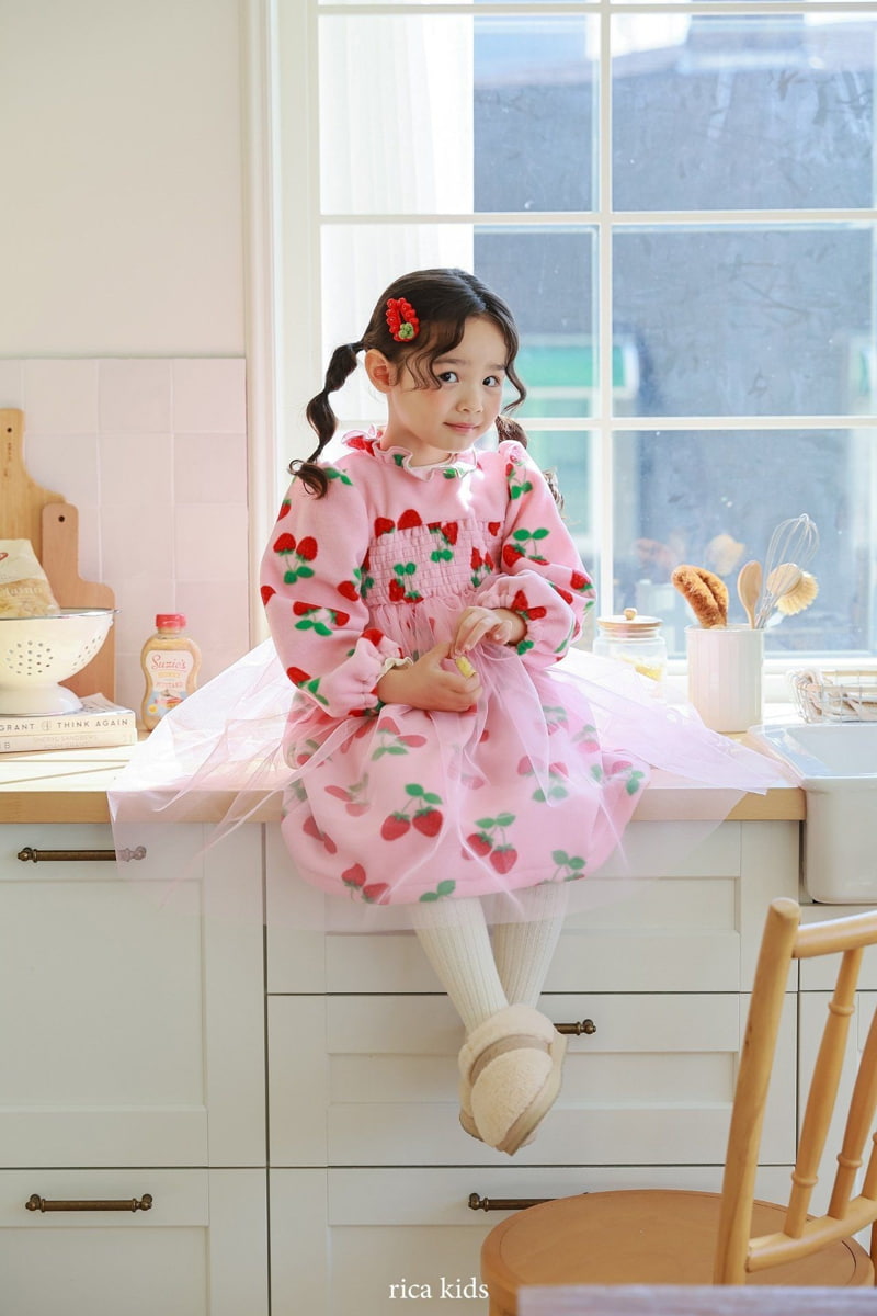 Rica - Korean Children Fashion - #stylishchildhood - Strawberry One-piece - 12