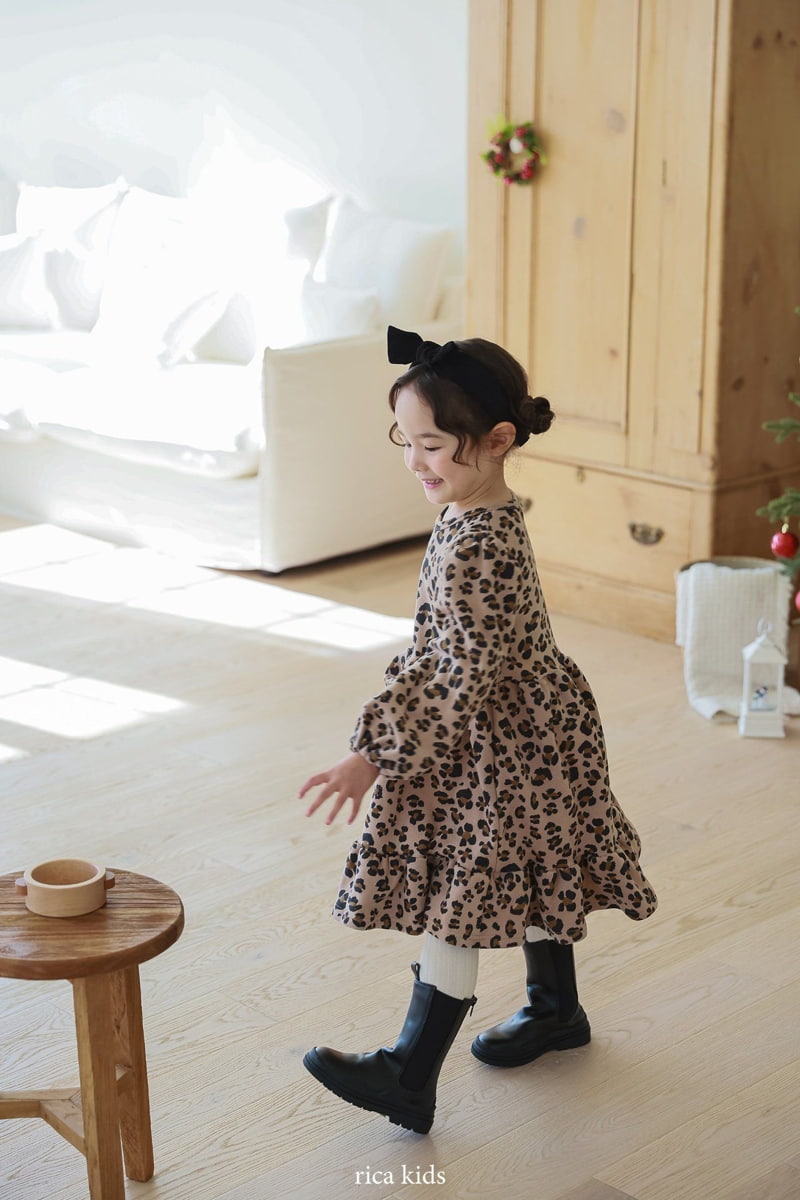 Rica - Korean Children Fashion - #stylishchildhood - Leopard One-piece - 9