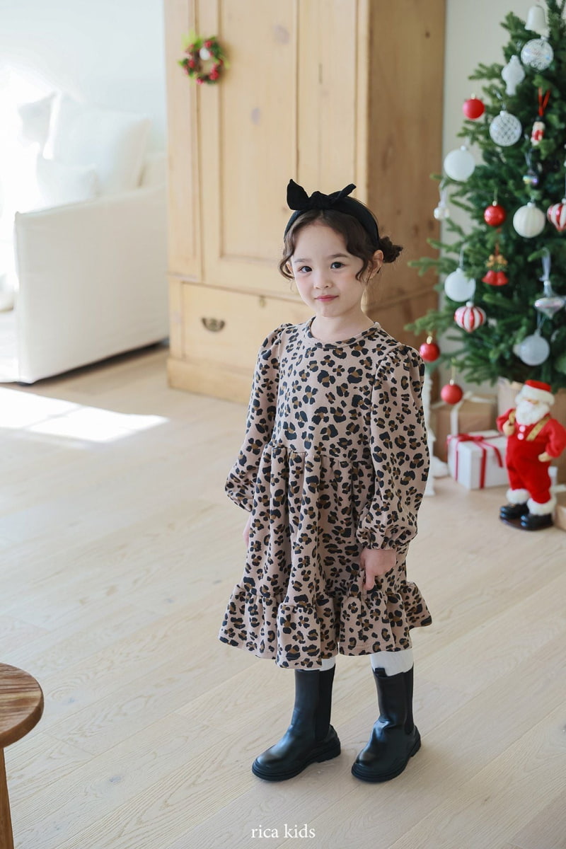 Rica - Korean Children Fashion - #toddlerclothing - Leopard One-piece - 8