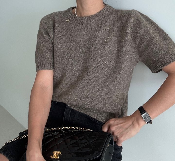 Ripple - Korean Women Fashion - #momslook - Demue Knit Top