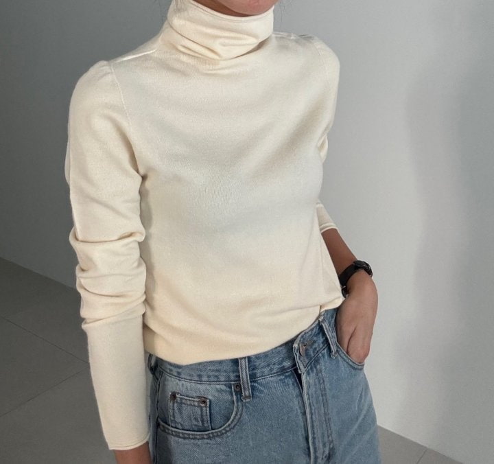 Ripple - Korean Women Fashion - #momslook - Season Turtleneck Knit Top - 10