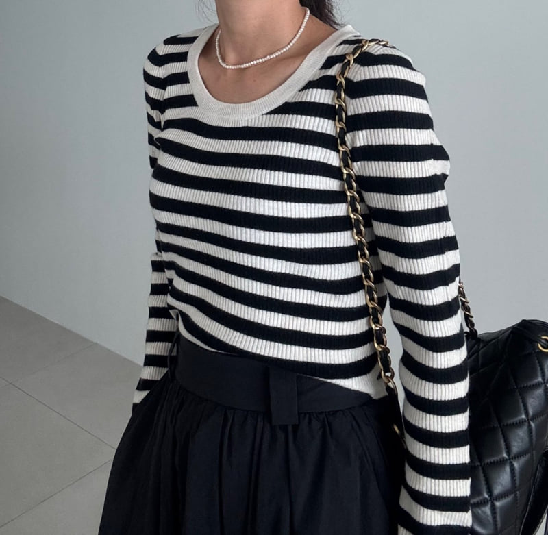 Ripple - Korean Women Fashion - #momslook - Jenny Crop Knit Top - 7