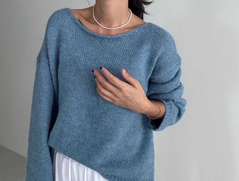 Ripple - Korean Women Fashion - #womensfashion - Base Knit Pullover - 4