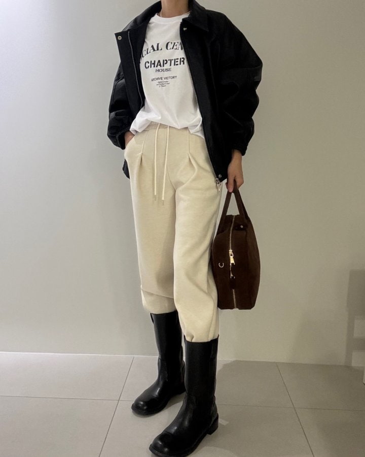 Ripple - Korean Women Fashion - #momslook - Mellow Fleeced Pants - 5