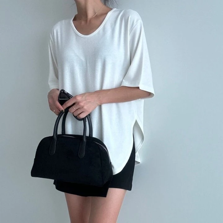 Ripple - Korean Women Fashion - #womensfashion - Holic Round Tee