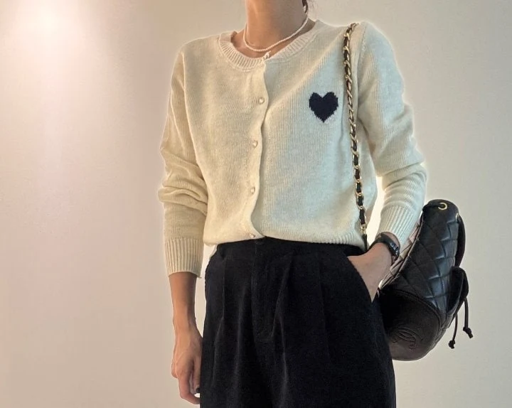 Ripple - Korean Women Fashion - #womensfashion - Love Cardigan