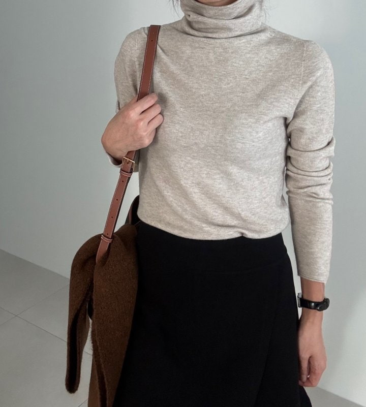 Ripple - Korean Women Fashion - #womensfashion - Season Turtleneck Knit Top