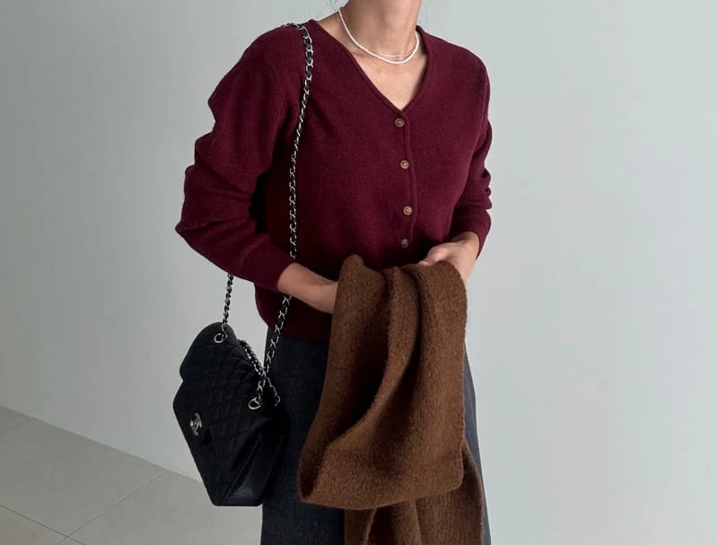 Ripple - Korean Women Fashion - #womensfashion - Hug Knit Cardigan