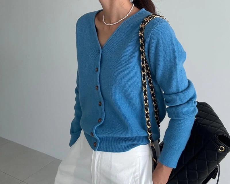 Ripple - Korean Women Fashion - #womensfashion - Hug Knit Cardigan - 9