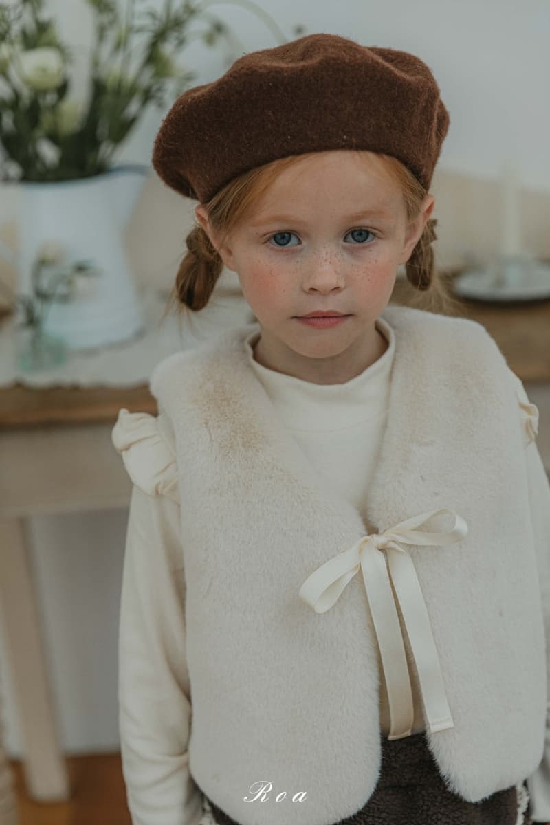 Roa - Korean Children Fashion - #childofig - Mink Vest - 10