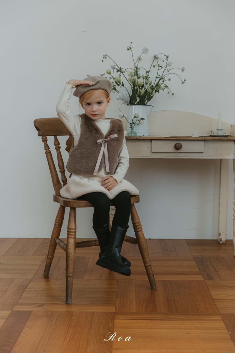 Roa - Korean Children Fashion - #littlefashionista - Mink Vest - 4