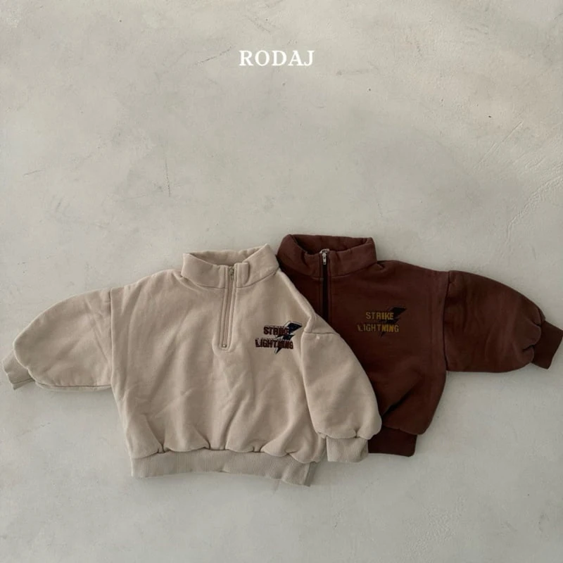 Roda J - Korean Children Fashion - #minifashionista - Thunder Half Zip-up