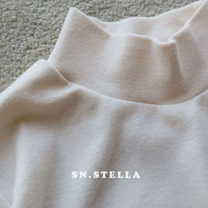 SN - Korean Children Fashion - #Kfashion4kids - Peach Half Turtleneck Tee - 12