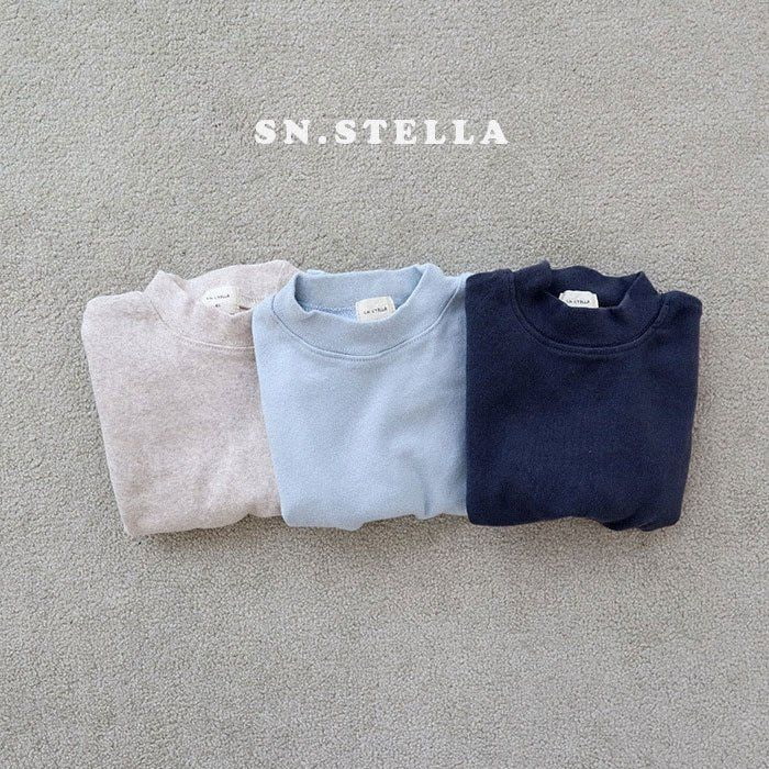 SN - Korean Children Fashion - #Kfashion4kids - Semi Neck Tee - 5